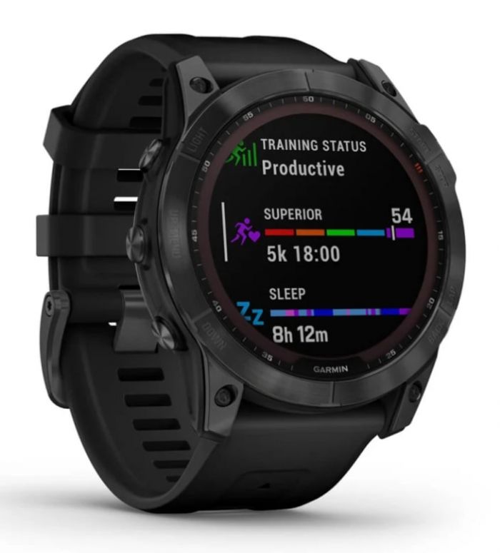 Смарт-годинник Garmin Fenix 7X Solar Slate Gray with Black Band (010-02541-0A)