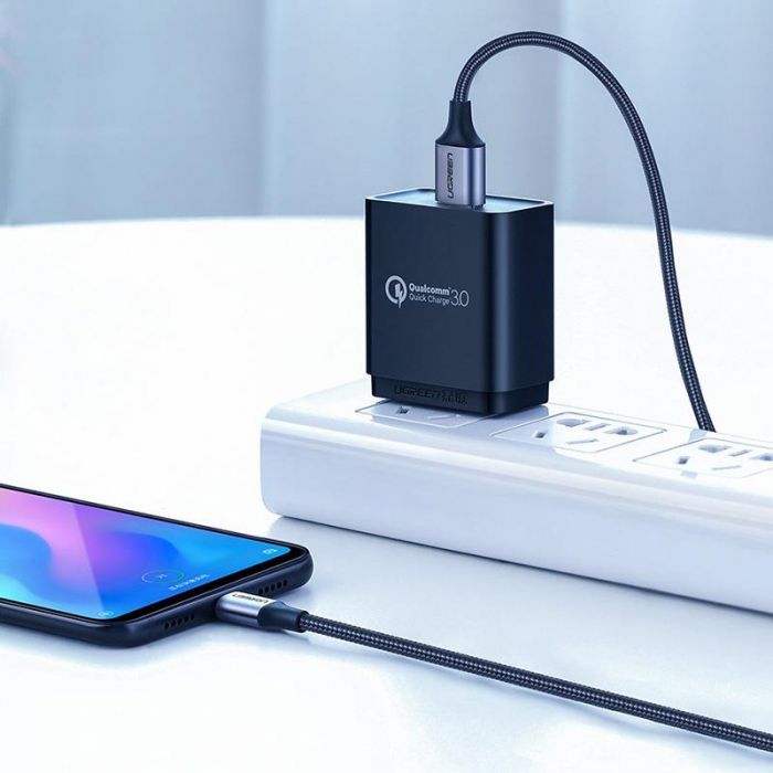 Кабель Ugreen US288 USB - USB-C, 1.5м, Black (60127)