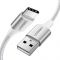 Кабель Ugreen US288 USB - USB-C, 3м, Silver-White (60409)