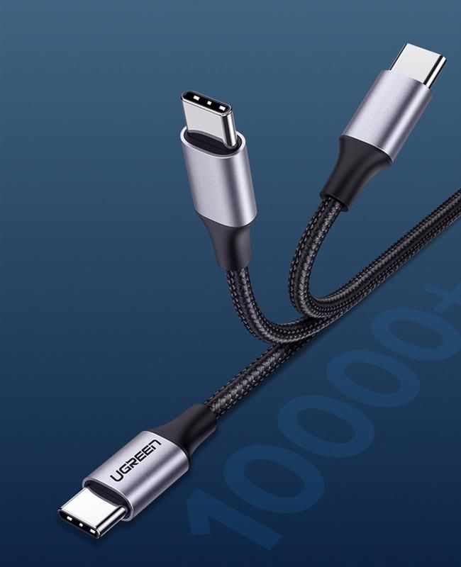 Кабель Ugreen US261 USB-C - USB-C, 2м, Black (50152)