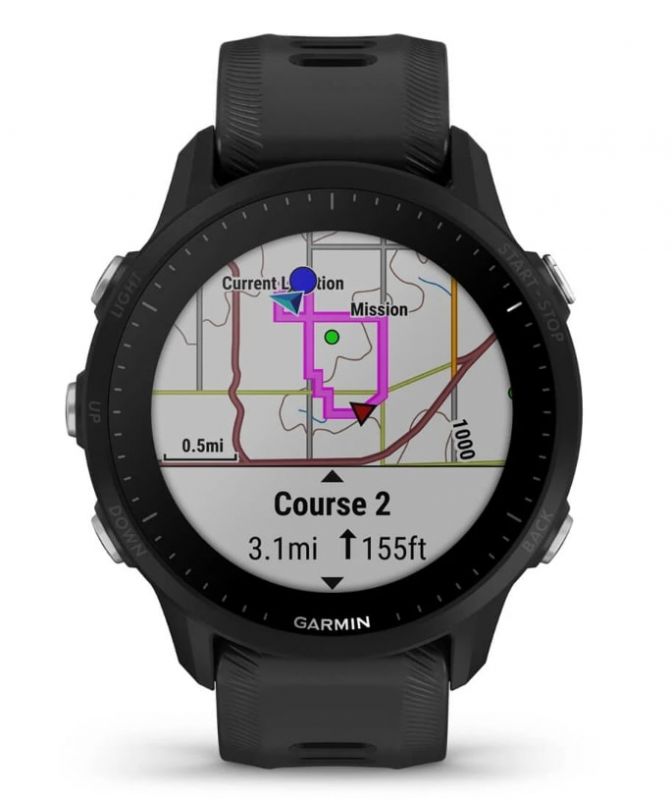 Смарт-годинник Garmin Forerunner 955 Solar Black (010-02638-00)