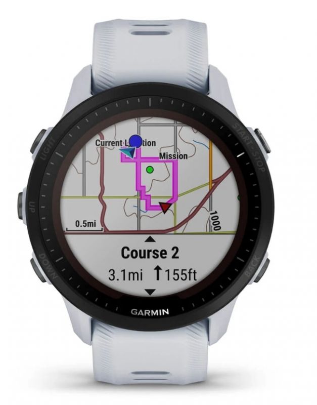 Смарт-годинник Garmin Forerunner 955 Solar White (010-02638-01)