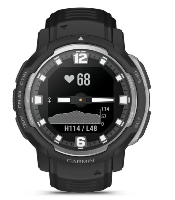 Смарт-годинник Garmin Instinct Crossover Black (010-02730-03)