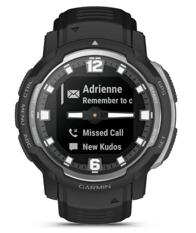 Смарт-годинник Garmin Instinct Crossover Black (010-02730-03)