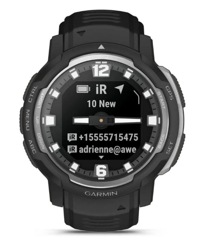 Смарт-годинник Garmin Instinct Crossover Black (010-02730-03)