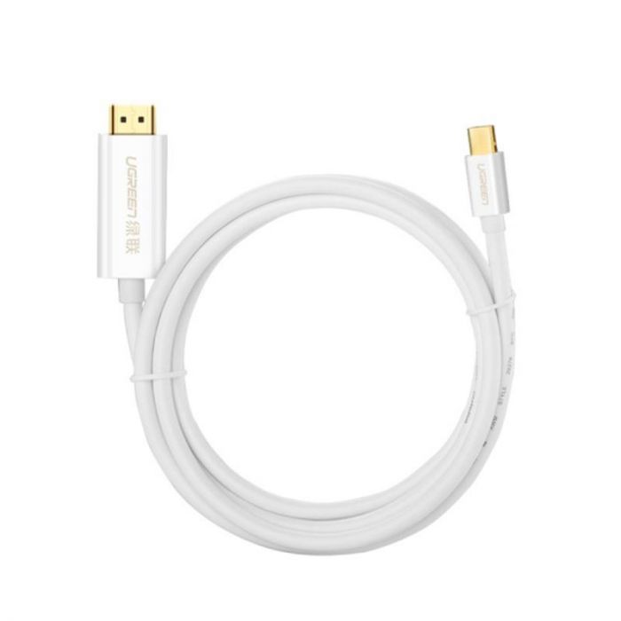 Кабель Ugreen MM121 USB Type-C - HDMI (M/M), 1.5 м, White (30841)