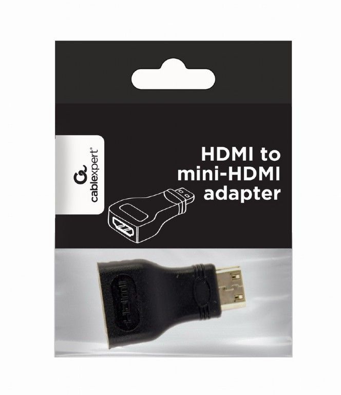 Адаптер Cablexpert HDMI - mini-HDMI, (M/F), Black (A-HDMI-FC)