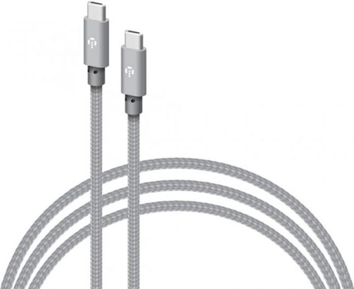 Кабель Intaleo CBGNYTT1 USB Type-C-USB Type-C 1м 60W Grey (1283126559501)