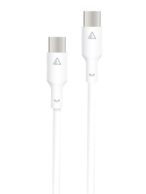 Кабель ACCLAB PwrX USB Type-C - USB Type-C (M/M), 60W, 1.2 м, White (1283126559563)