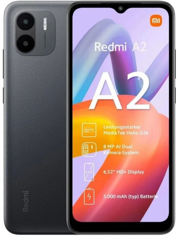 Смартфон Xiaomi Redmi A2 2/32GB Dual Sim Black