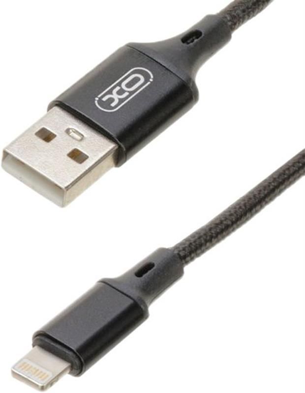 Кабель XO NB143 USB-Lightning 2.1A 2м Black (XO-NB143i2-BK)