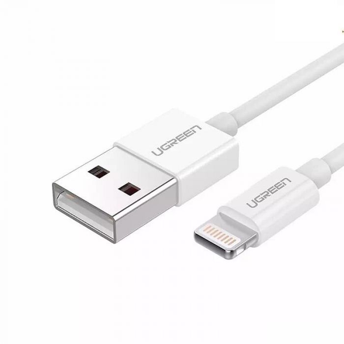 Кабель Ugreen US155 USB - Lightning, 2м, White (20730)