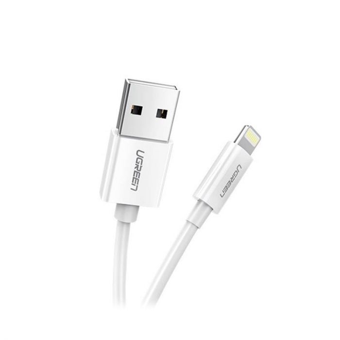 Кабель Ugreen US155 USB - Lightning, 2м, White (20730)