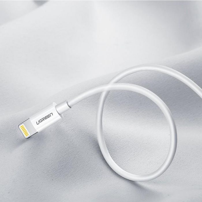 Кабель Ugreen US155 USB - Lightning (M/M), 2 м, White (20730)