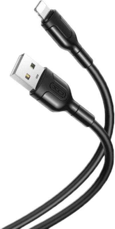 Кабель XO NB212 USB - Lightning (M/M), 2.1 A, 1 м, Black (XO-NB212i-BK)