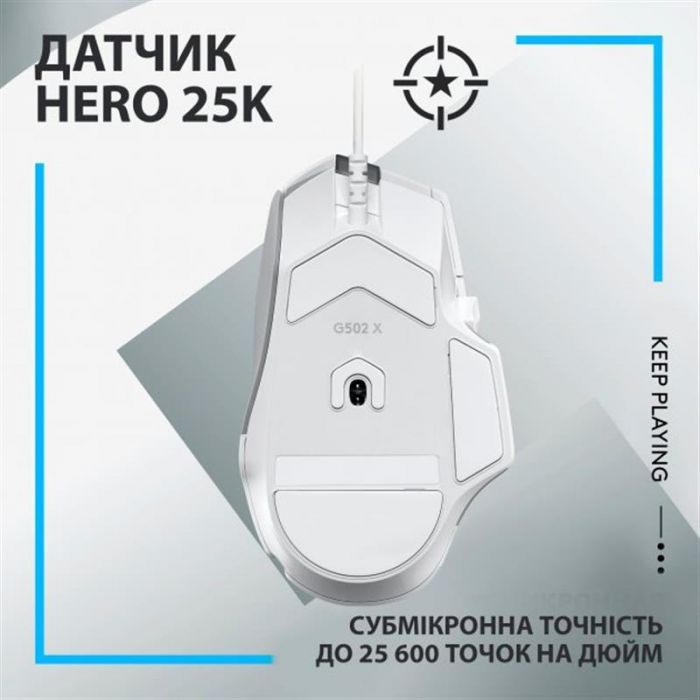 Мишка Logitech G502 X White (910-006146)