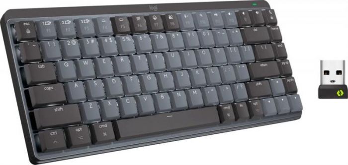 Клавiатура бездротова Logitech MX Mechanical Mini Bluetooth Illuminated Graphite (920-010782)