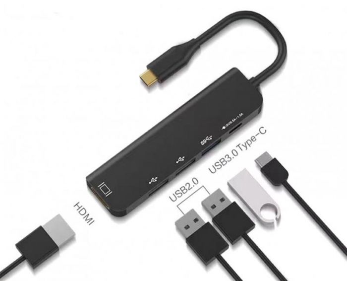 Концентратор USB-C XoKo AC-405