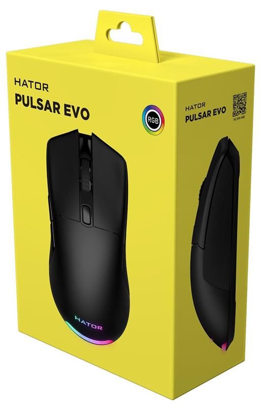 Мишка Hator Pulsar Evo Black (HTM-323) USB