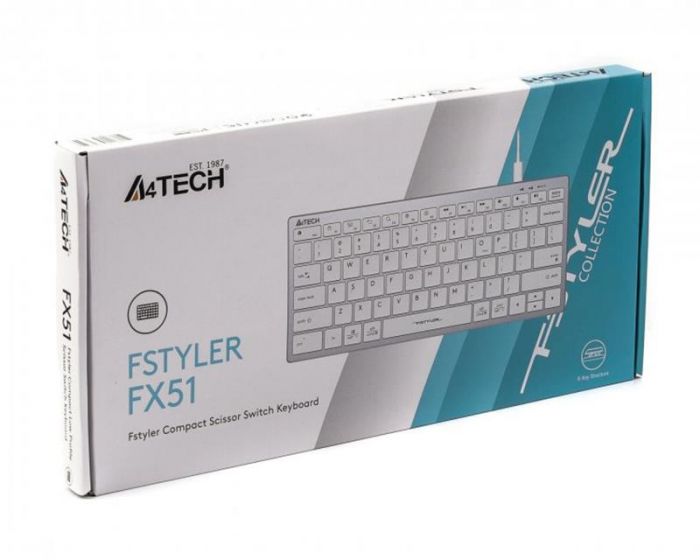 Клавіатура A4Tech Fstyler FX-51 White