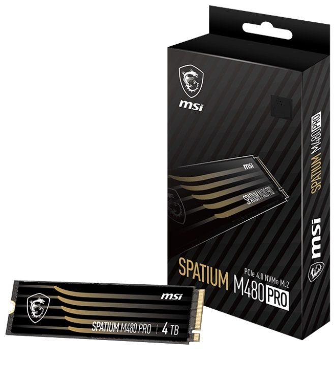 Накопичувач SSD 1TB MSI Spatium M480 Pro M.2 2280 PCIe 4.0 x4 NVMe 3D NAND TLC (S78-440L1G0-P83)