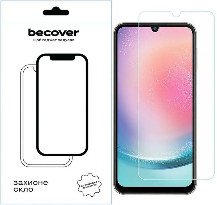 Захисне скло BeCover для Samsung Galaxy A14 SM-A145/A14 5G SM-A146 Crystal Clear Glass 3D (709260)