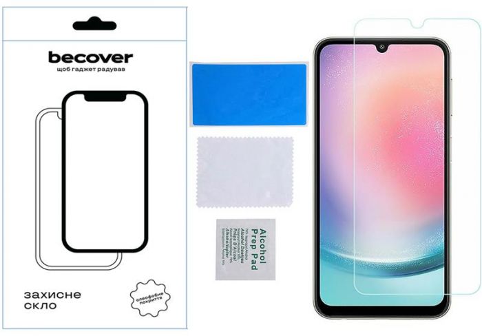 Захисне скло BeCover для Samsung Galaxy A14 SM-A145/A14 5G SM-A146 Crystal Clear Glass 3D (709260)