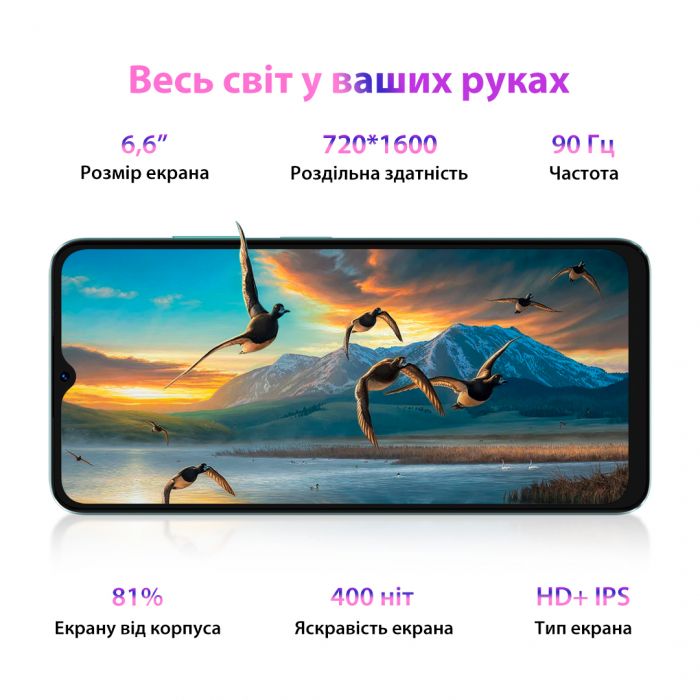 Смартфон Oscal C70 6/128GB Dual Sim Blue