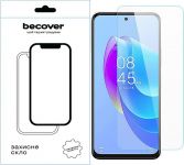 Захисне скло BeCover для Tecno Spark 10 Pro (KI7) Crystal Clear Glass 3D (709269)