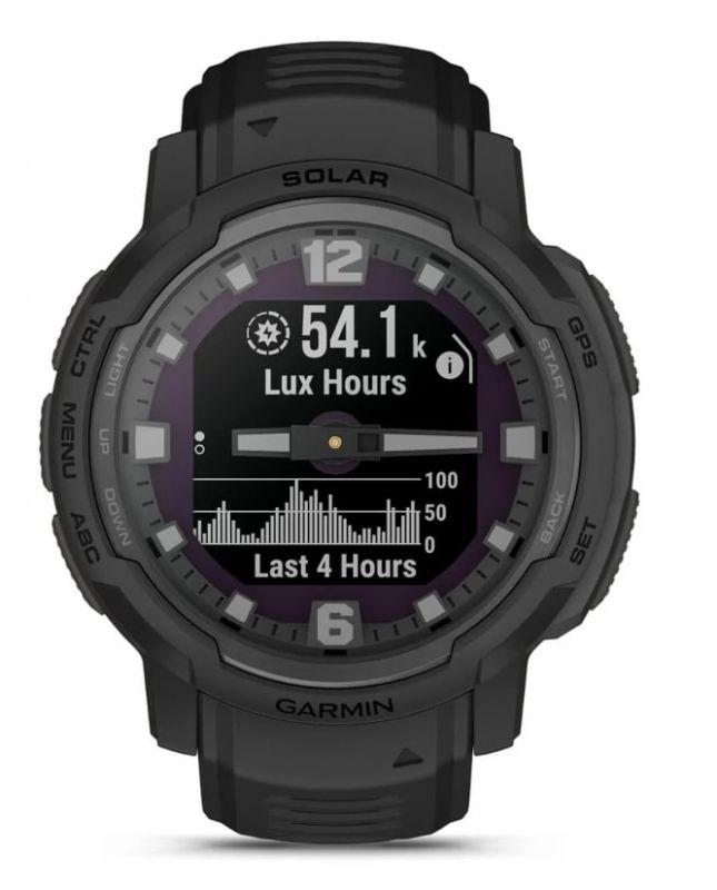 Смарт-годинник Garmin Instinct Crossover Solar Tactical Black (010-02730-00)