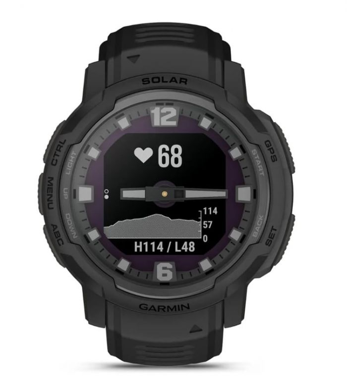 Смарт-годинник Garmin Instinct Crossover Solar Tactical Black (010-02730-00)