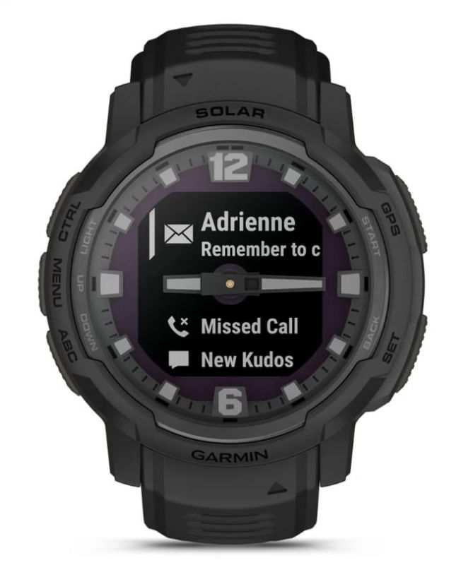 Смарт-годинник Garmin Instinct Crossover Solar Tactical Black (010-02730-00)