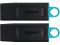 Флеш-накопичувач USB3.2 64GB Kingston DataTraveler Exodia Black/Blue 2 Pieces (DTX/64GB-2P)