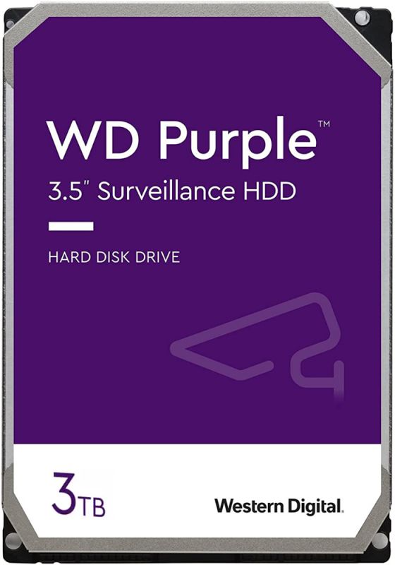 Накопичувач HDD SATA 3.0TB WD Purple 5400rpm 256MB (WD33PURZ)