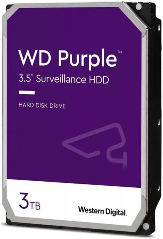 Накопичувач HDD SATA 3.0TB WD Purple 5400rpm 256MB (WD33PURZ)