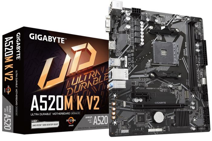 Материнська плата Gigabyte A520M K V2 Socket AM4