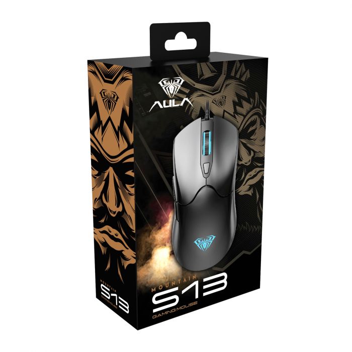 Мишка Aula S13 Wired gaming mouse with 6 keys Black (6948391213095)