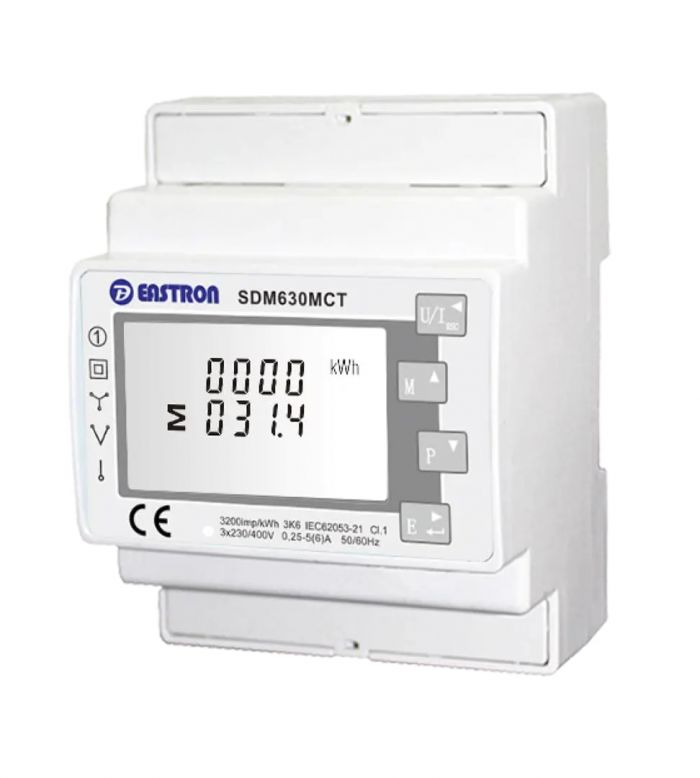 Лічільник Three phase energy meter Eastron SDM 630MCT-ETL (ESCT-T24 150A/1A)