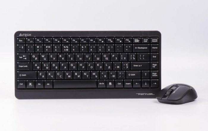 Комплект (клавіатура, мишка) бездротовий A4Tech FG1112S Black USB