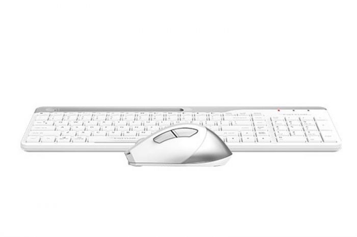 Комплект (клавіатура, мишка) бездротовий A4Tech FB2535C Icy White USB