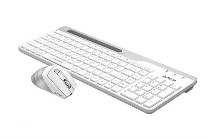 Комплект (клавіатура, мишка) бездротовий A4Tech FB2535C Icy White USB