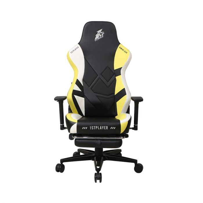 Крісло для геймерів 1stPlayer Duke Black-White-Yellow