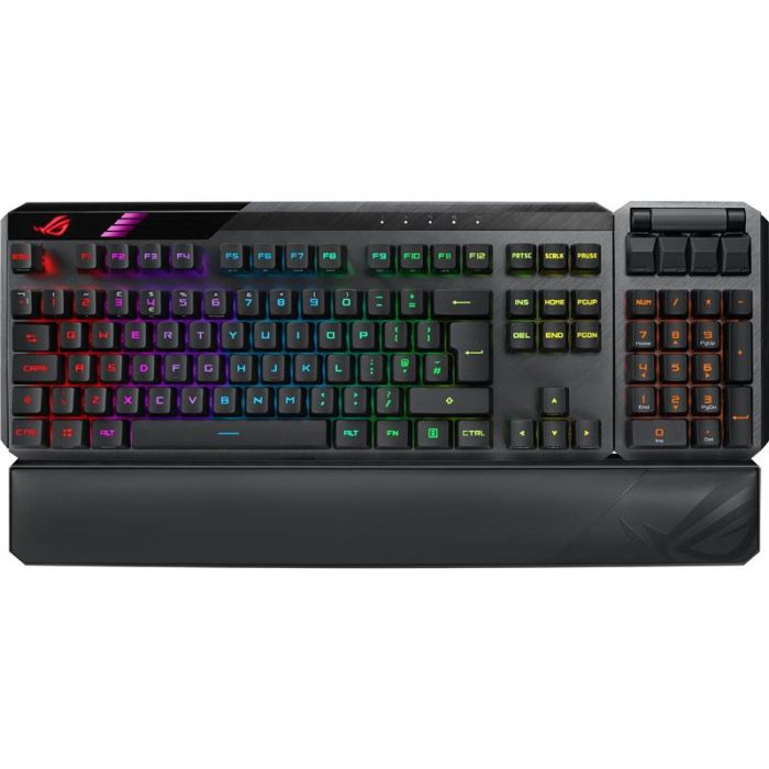 Клавіатура бездротова Asus ROG Claymore II RD RGB WL Black (90MP01W0-BKUA01)