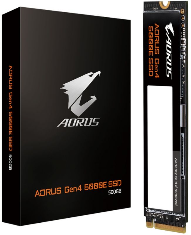 Накопичувач SSD  500GB Gigabyte Aorus M.2 2280 PCIe NVMe 4.0 x4 3D TLC (AG450E500G-G)