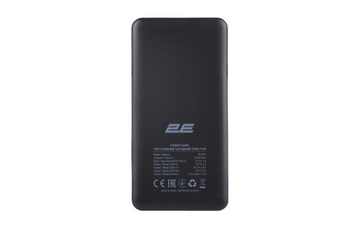 Універсальна мобільна батарея 2E 10000mAh Black (2E-PB1001-BLACK)