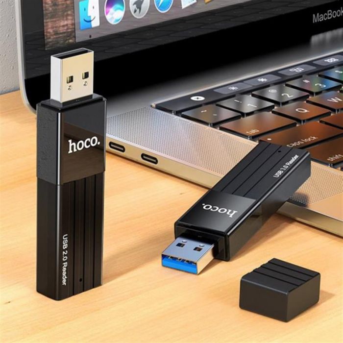 Кардрідер USB2.0 Hoco HB20 Black (HB20U2)