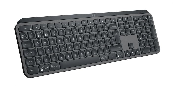 Клавіатура бездротова Logitech MX Keys Advanced for Business Wireless Illuminated UA Graphite (920-010251)