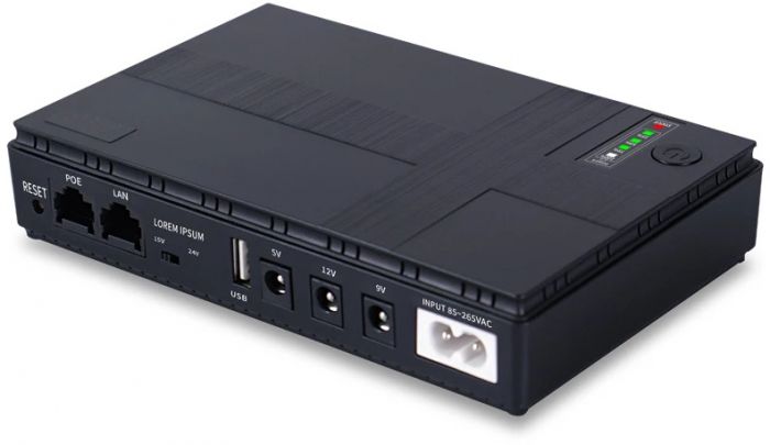 Джерело безперебійного живлення Mini Smart Portable UPS 10400 mAh 36W DC 5V/9V/12V (UA-102822)
