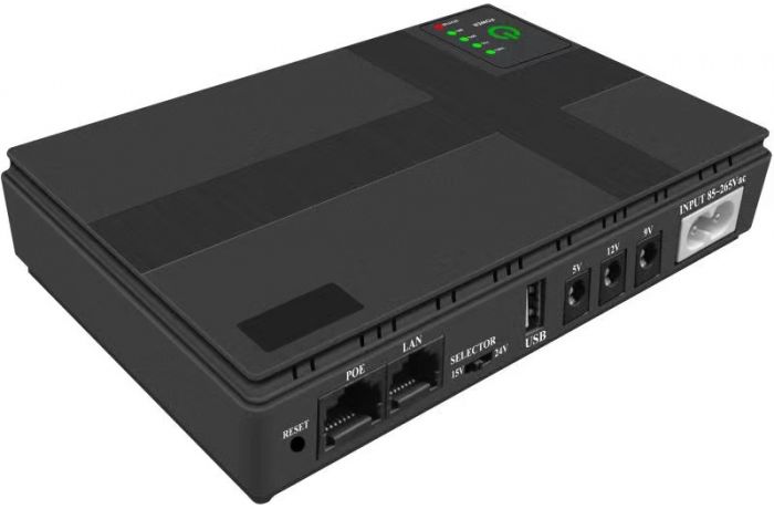 Джерело безперебійного живлення Mini Smart Portable UPS 10400 mAh 36W DC 5V/9V/12V (UA-102822)