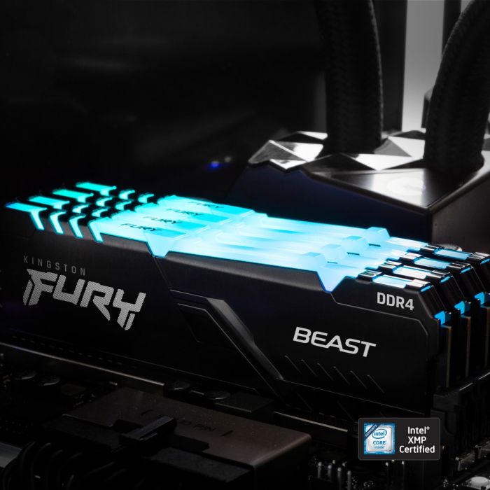 Модуль пам`ятi DDR4 2x16GB/3200 Kingston Fury Beast RGB (KF432C16BBAK2/32)